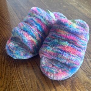 UGG Multicolor Fuzzy Slippers